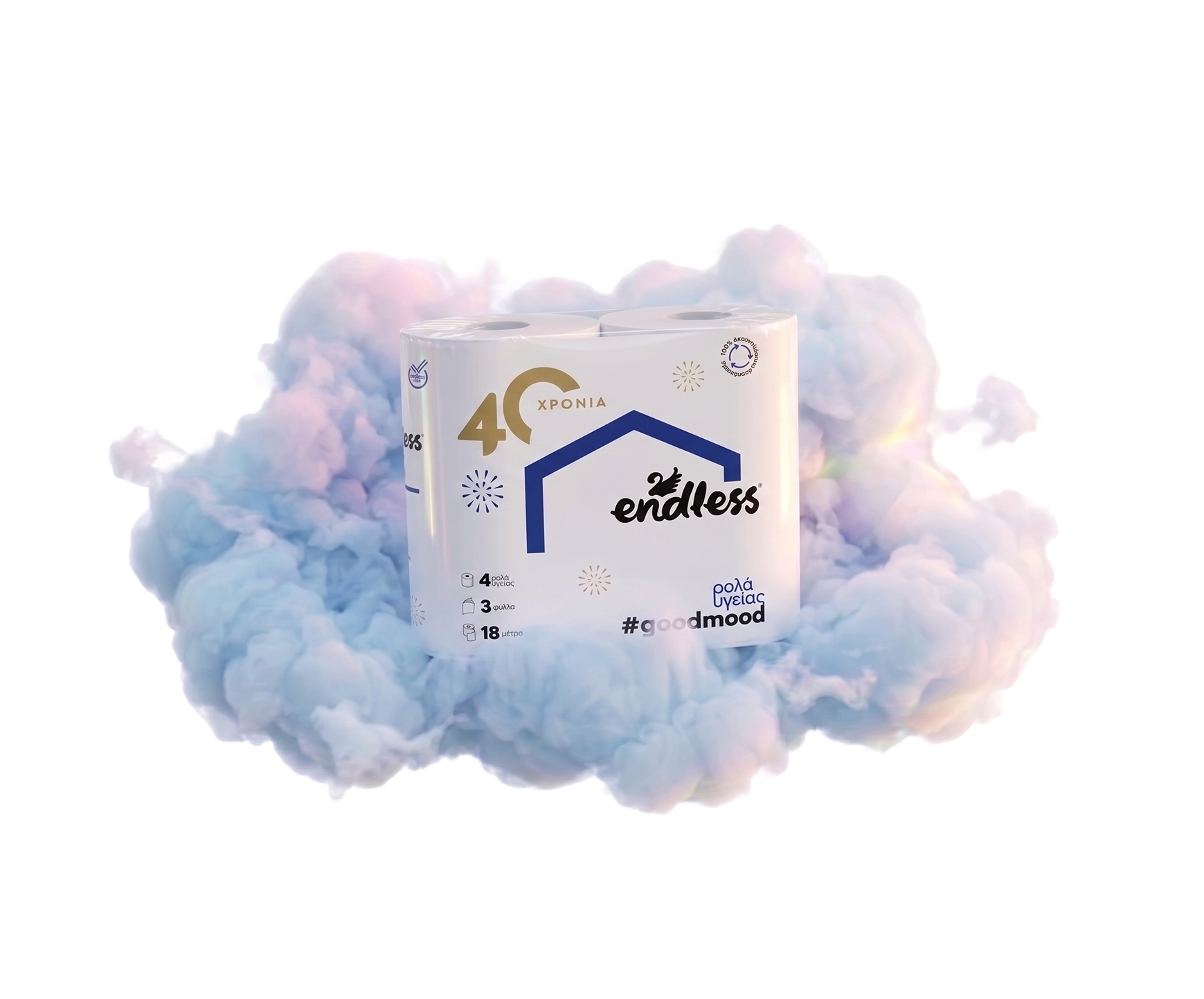 Επετειακό Χαρτί Υγείας Endless #goodmood 85gr 3φυλλο